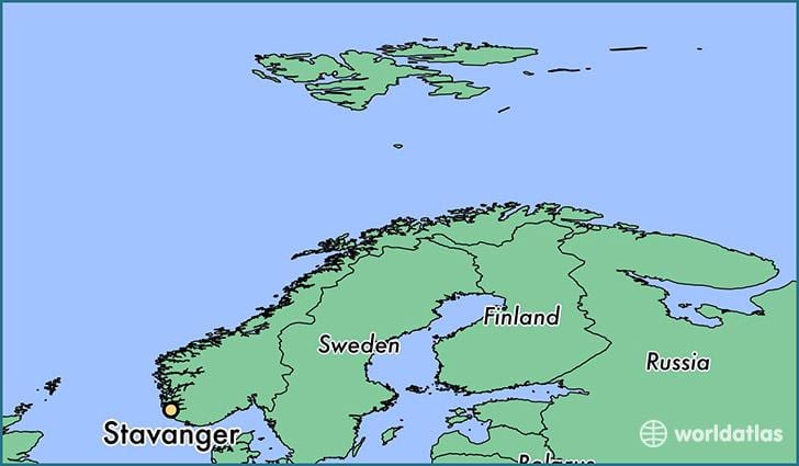 નકશો stavanger નોર્વે
