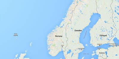 નકશો norge નોર્વે