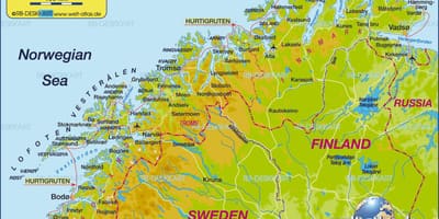 નકશો kirkenes નોર્વે