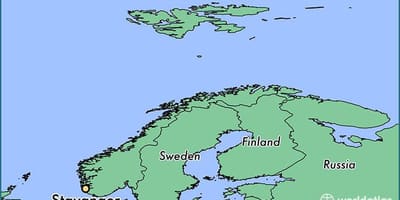 નકશો stavanger નોર્વે